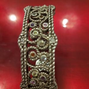 Judith Ripka hinged cuff bracelet